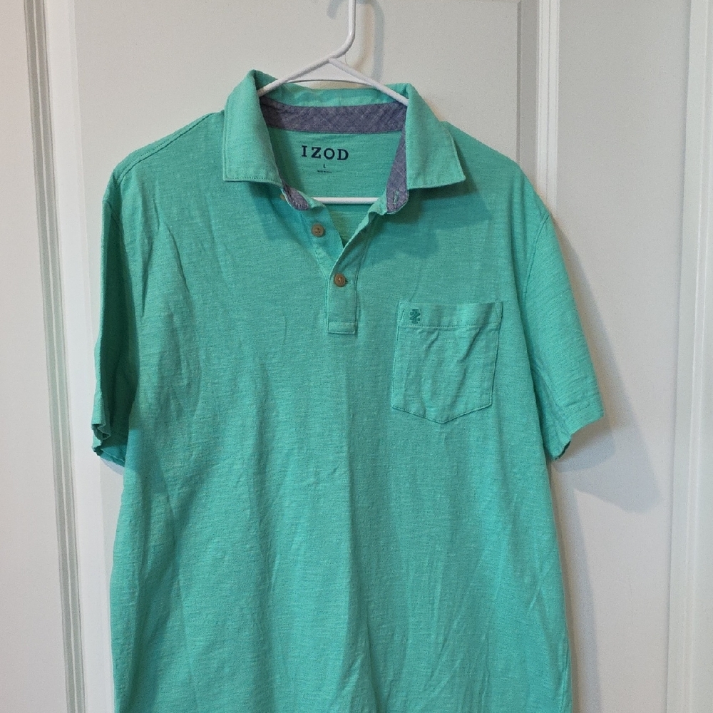 IZOD Men's Aqua Polo Shirt